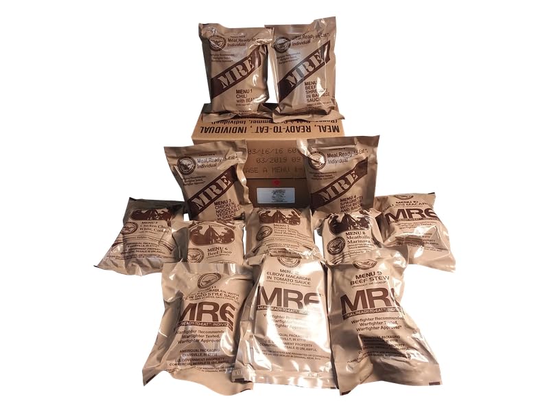 2026 U.S. Meals Ready to Eat (Variety Pack of 12) – (A or B Case Selected at Random) Genuine U.S. Military Surplus