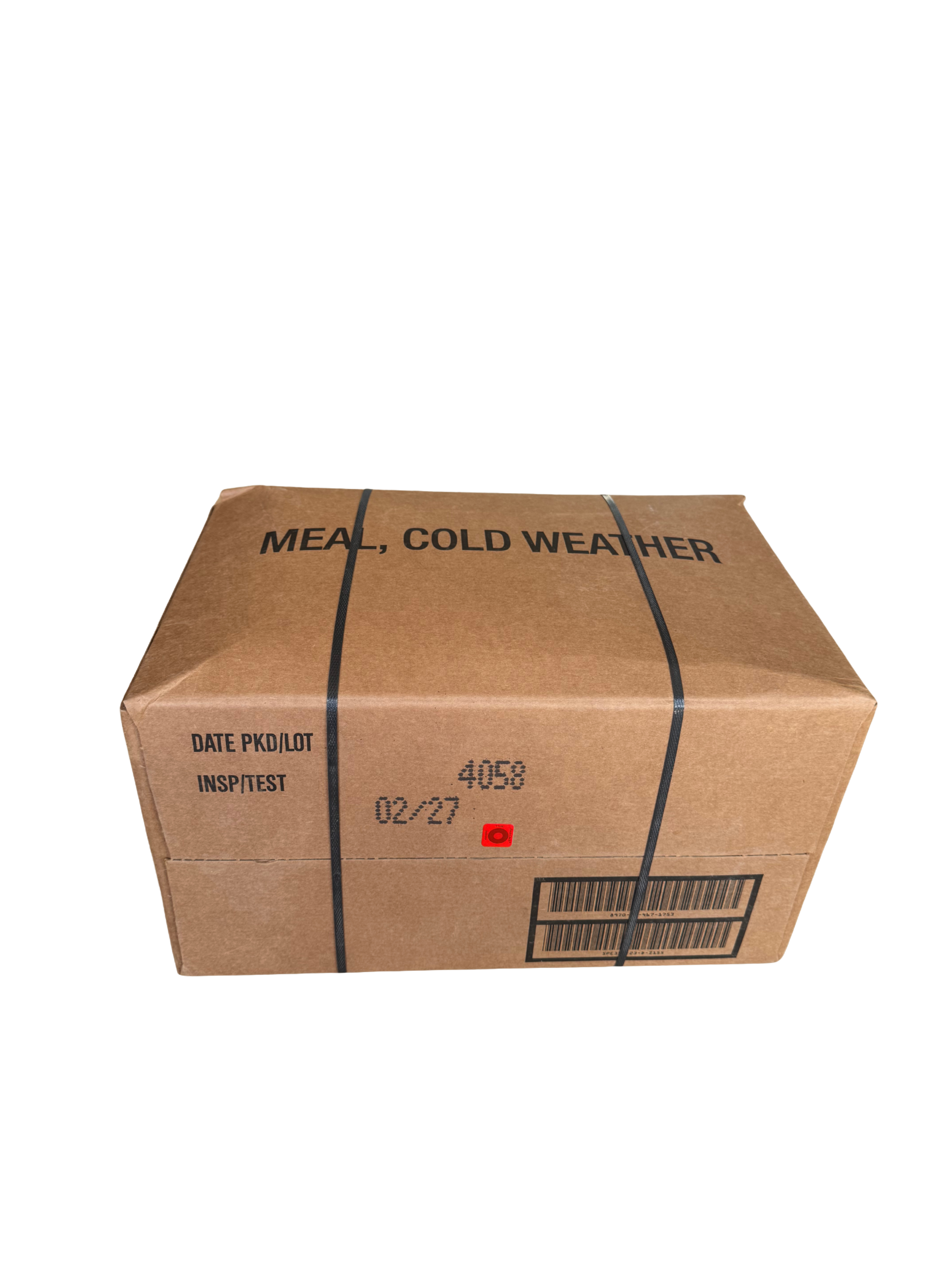 INSP 2027 U.S. Military Cold Weather MRE (MCW) – Four Menus