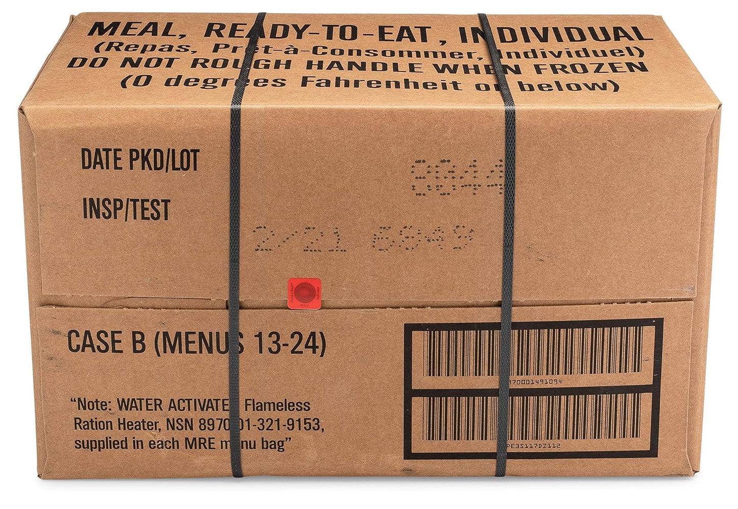 2026 U.S. Meals Ready to Eat (Variety Pack of 12) – (A or B Case Selected at Random) Genuine U.S. Military Surplus