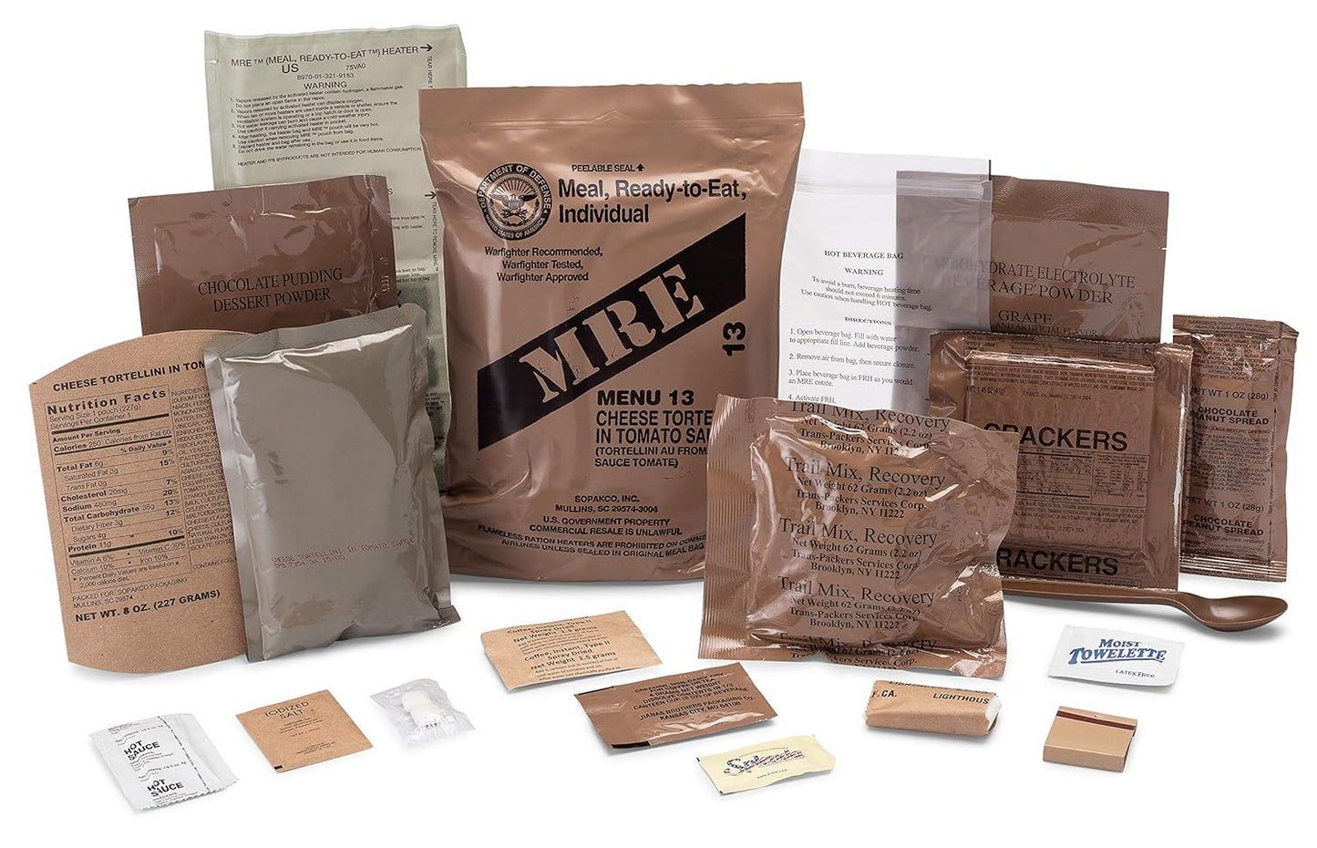 2026 U.S. Meals Ready to Eat (Variety Pack of 12) – (A or B Case Selected at Random) Genuine U.S. Military Surplus