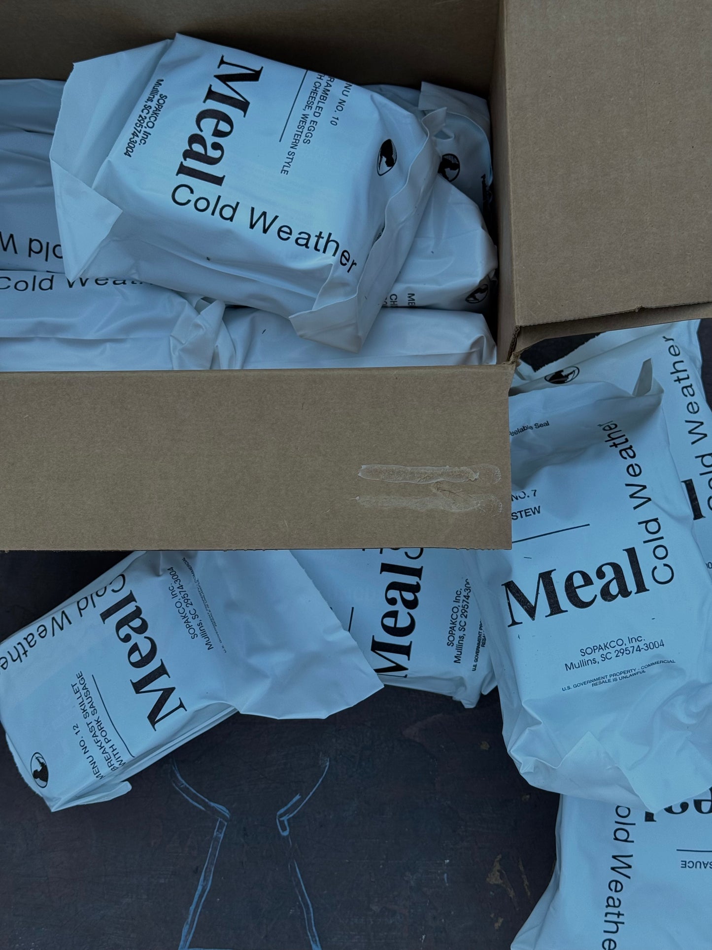 2027 U.S. Military Cold Weather MRE (MCW) – Single Menu – Pick Your Menu